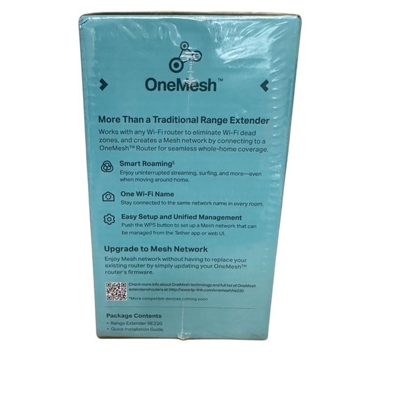 TP-Link AC750 Mesh WiFi Range Extender RE220 NEW AND SEALED - Picture 3 of 4